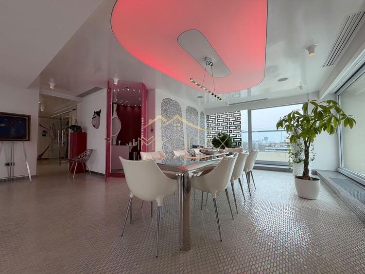 Penthouse cu 4 camere decomandat, mobilat în Floreasca