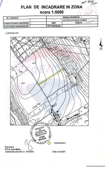 Teren agricol extravilan de 2475 mp, în Măgura