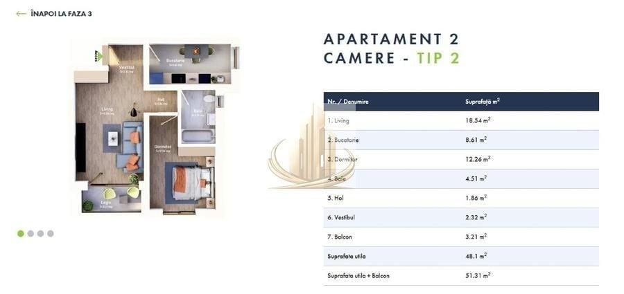 Apartament cu 2 camere decomandat în Mehala