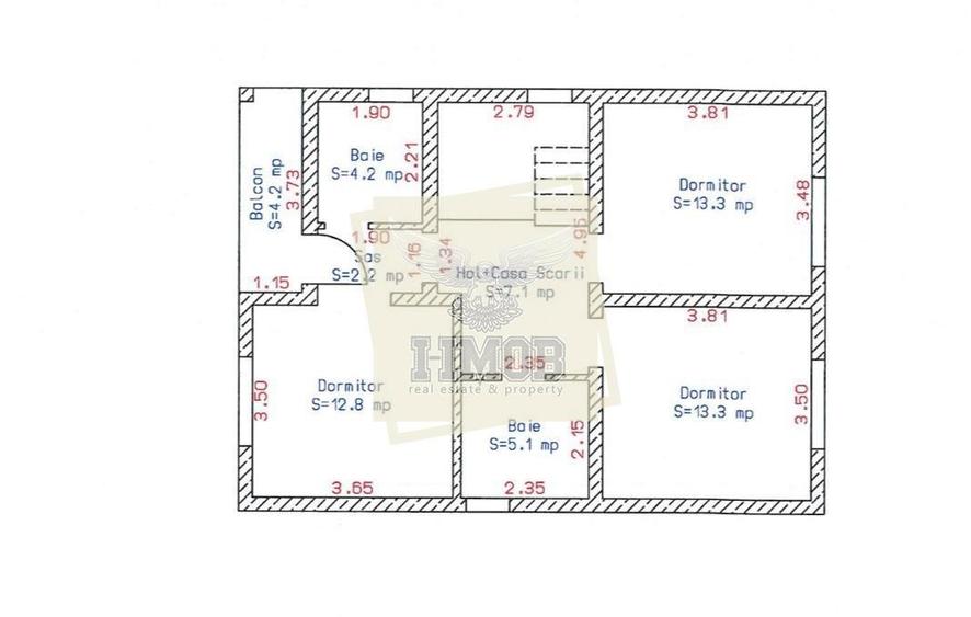 Casă cu 5 camere cu Teren 427 Mp în Central