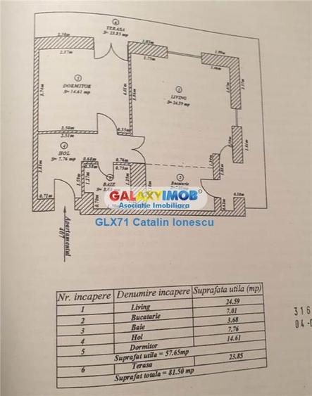 Apartament cu 2 camere decomandat, mobilat în Mihai Bravu