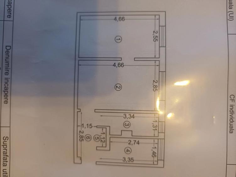 Apartament cu 2 camere semidecomandat în Km 4