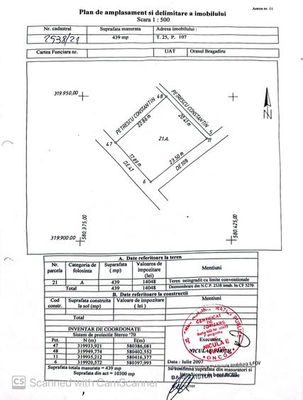 Teren de 480 mp, în Exterior Vest