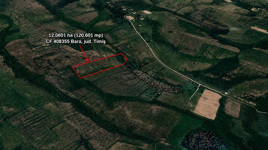 Teren agricol extravilan de 120601 mp, în Bara