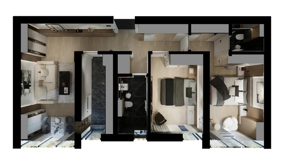 Apartament cu 3 camere decomandat în Militari
