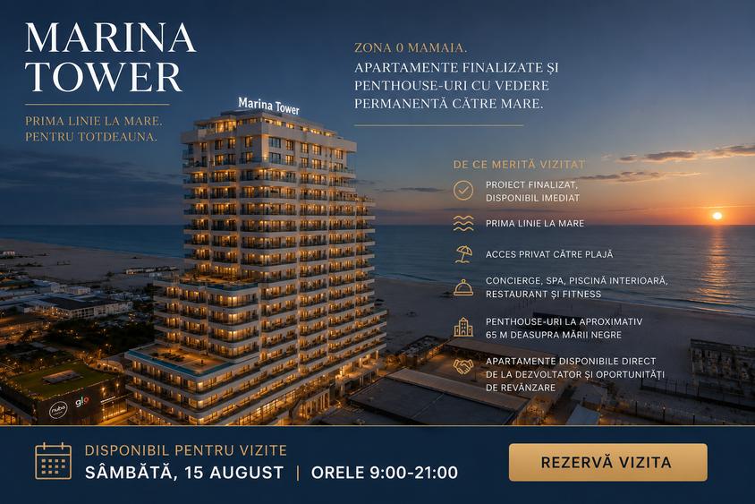 Penthouse cu 4 camere decomandat în Nord