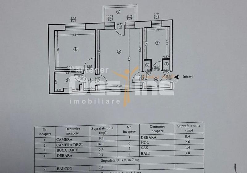 Apartament cu 2 camere semidecomandat în Mircea cel Bătrân