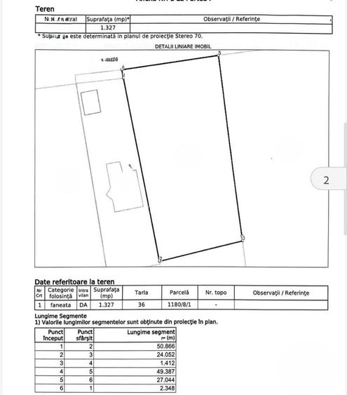 Teren Construcții intravilan de 1327 mp, în Corunca