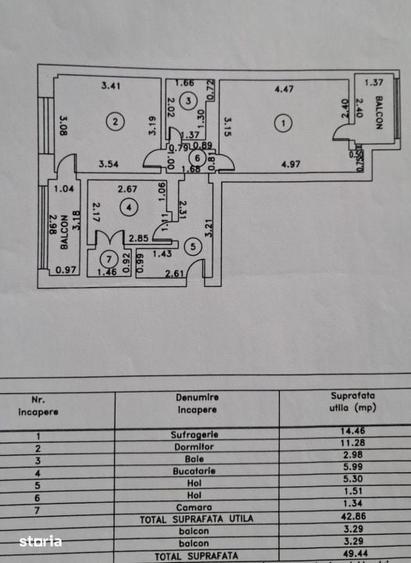 Apartament cu 2 camere decomandat în Apollo