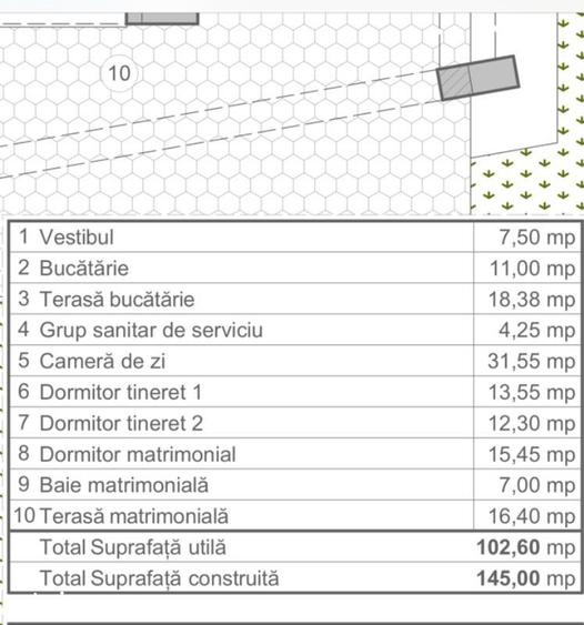 Casă cu 3 camere în Mocira