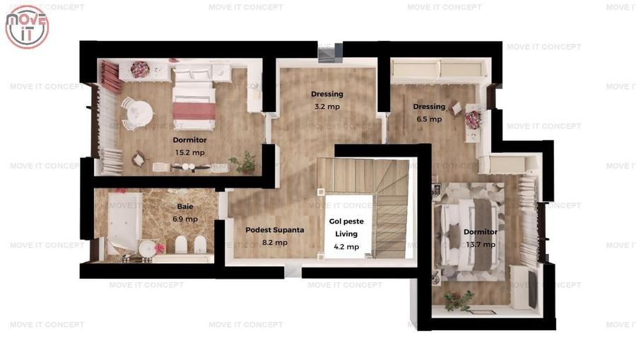 Casă individuală cu 4 camere cu Teren 422 Mp în Corbeanca
