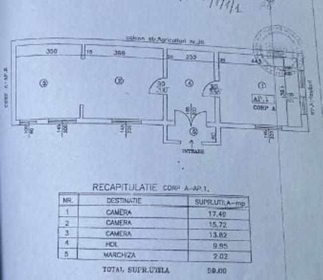 Casă individuală cu 3 camere cu Canalizare în Iancului