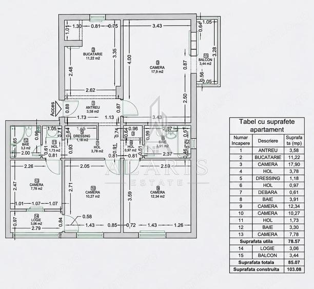 Apartament cu 4 camere decomandat în Bucovina
