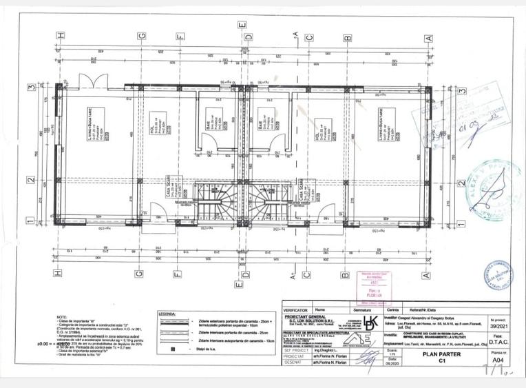 Duplex cu 3 camere cu Garaj în Tăuți