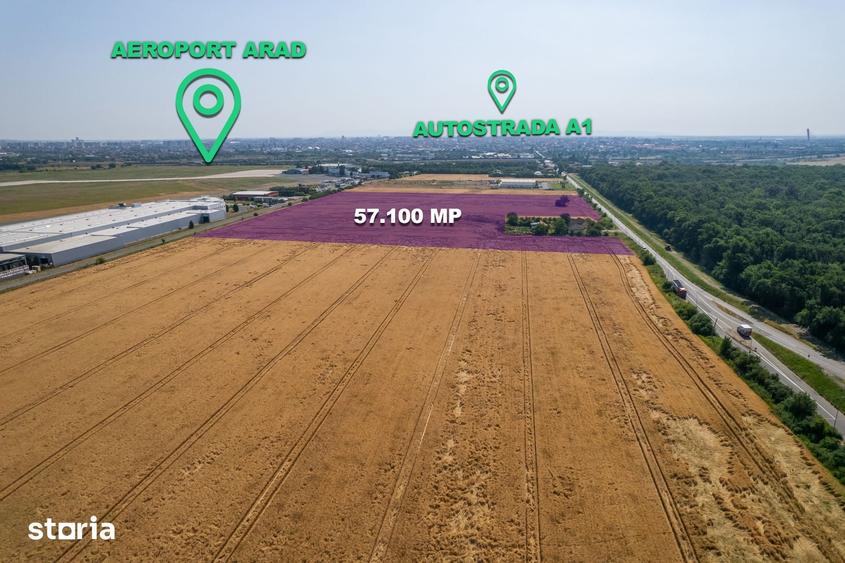 Teren de 57100 mp, în Pârneava
