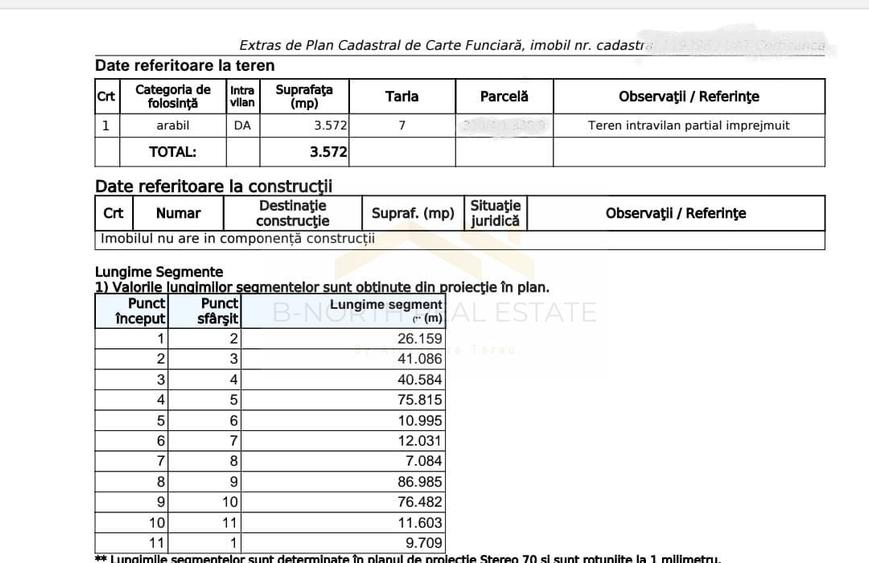 Teren Construcții intravilan de 3572 mp, în Corbeanca