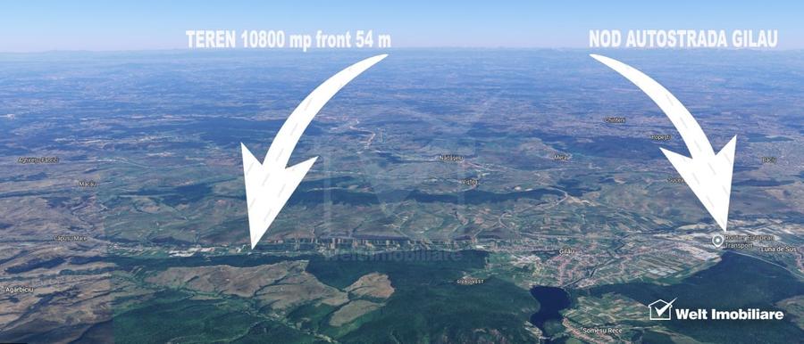 Teren Construcții extravilan de 10800 mp, în Gilău