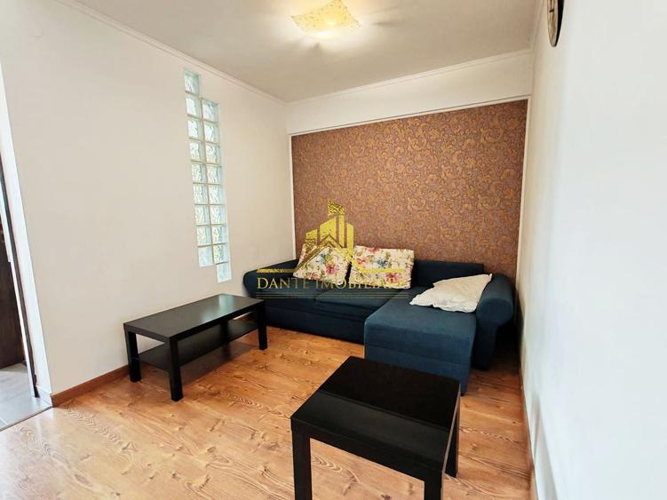 Apartament cu 2 camere semidecomandat, mobilat în Mărăști