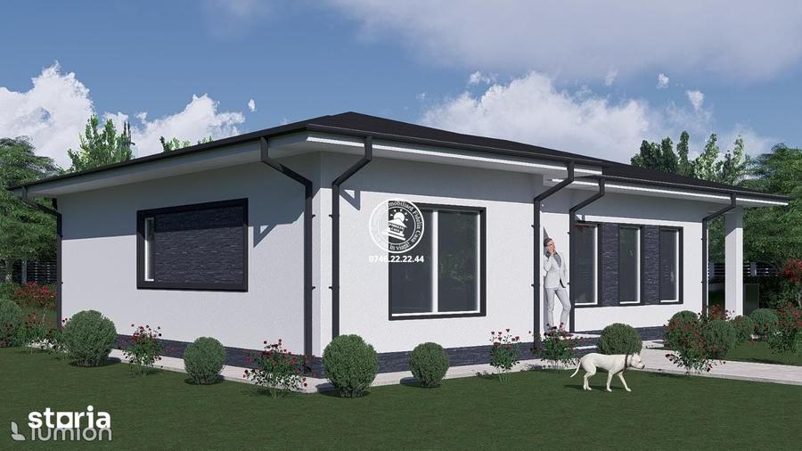 Casă cu 4 camere cu Teren 445 Mp în Tomești