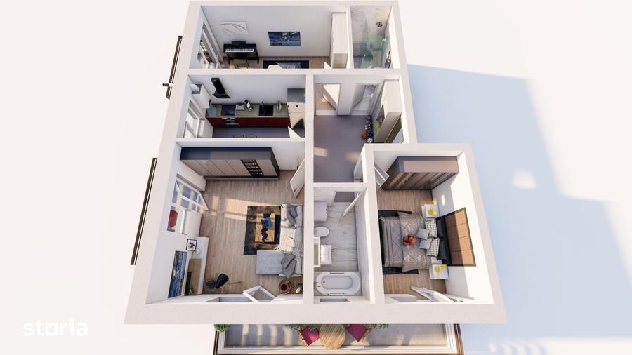 Apartament cu 3 camere în Sânpetru