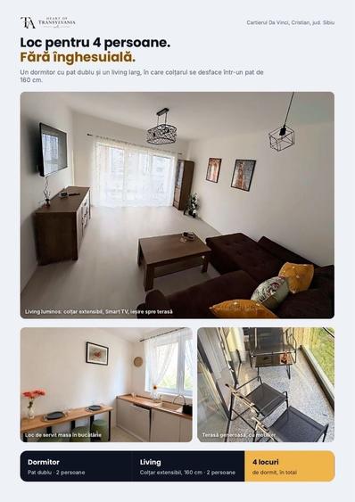 Apartament cu 2 camere decomandat în Central