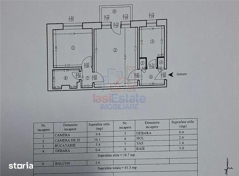 Mircea Cel Batran Apartament 2 camere etajul 1