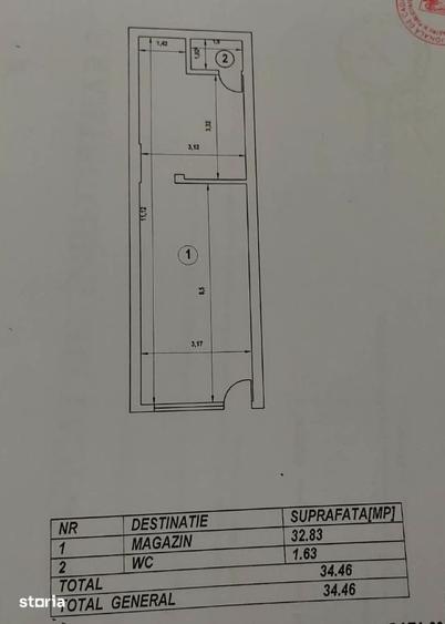 Spațiu comercial, de 35 mp, în Centrul Istoric