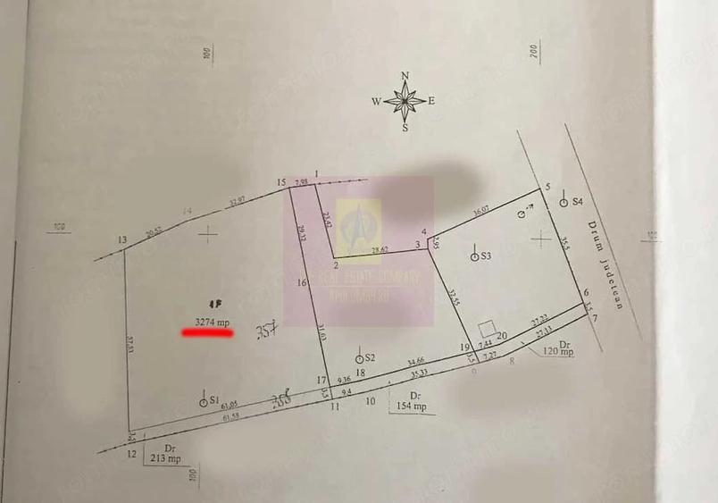 Teren de 3274 mp, în Lunca Mare