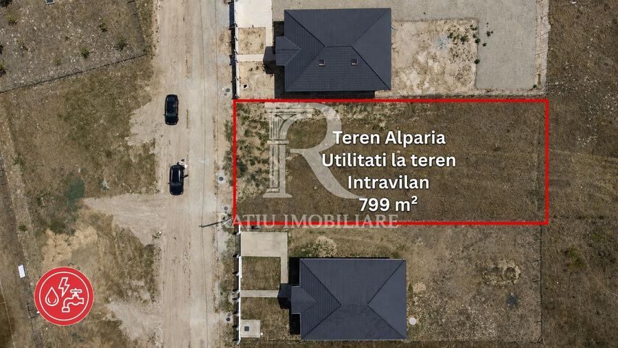 Teren Intravilan | 799 mp | Toate Utilitățile la Teren | Alparea - 2