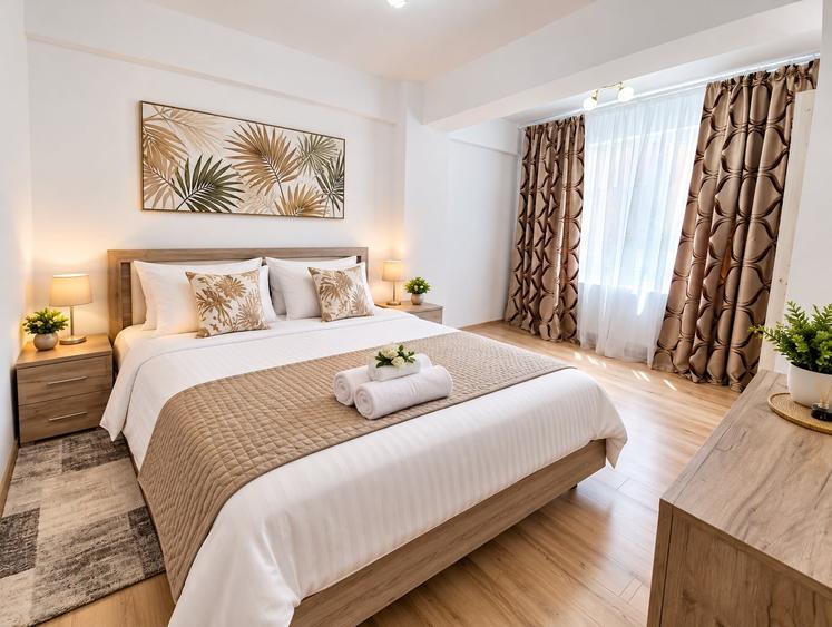 Apartament cu 3 camere semidecomandat, mobilat în Mamaia-Sat