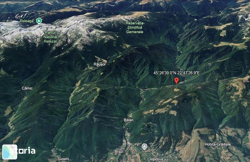Teren de 1264 mp, în Râu de Mori