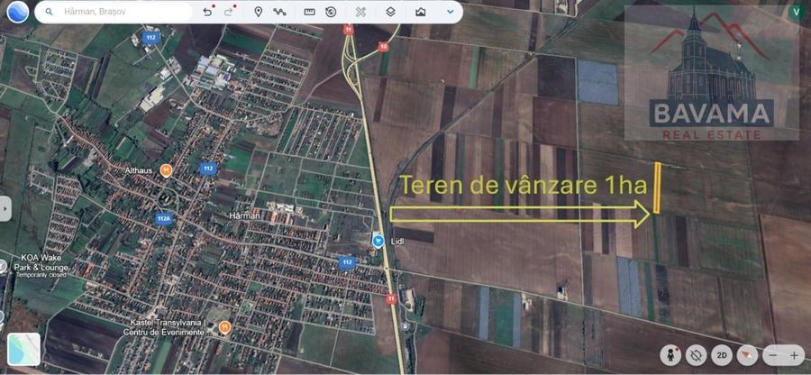 Teren Construcții extravilan de 10000 mp, în Hărman