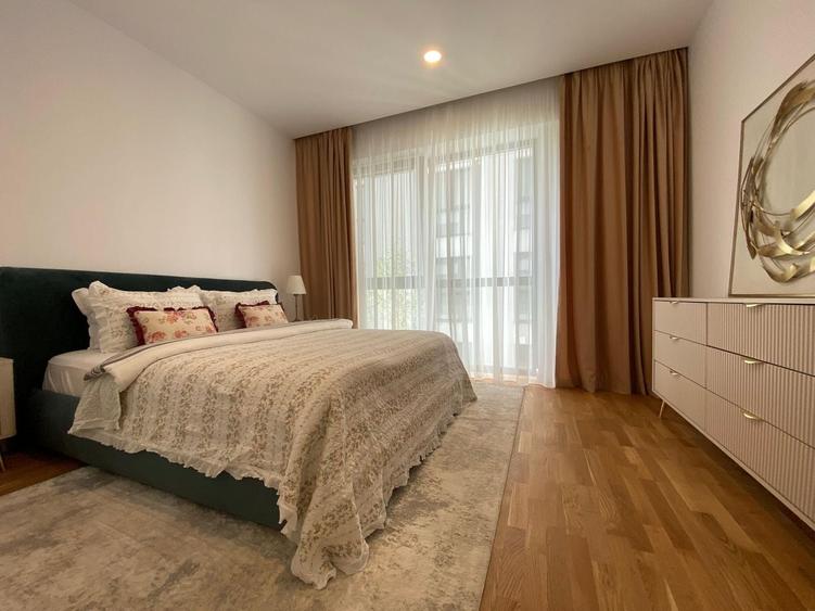 Apartament cu 2 camere semidecomandat, mobilat în Pipera