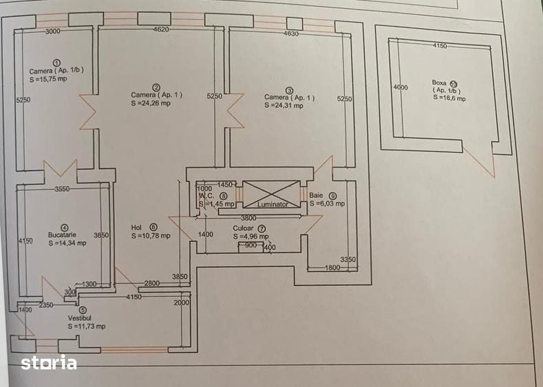 Apartament cu 4 camere, mobilat în Elisabetin