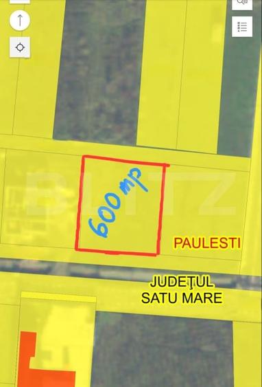 Teren Construcții intravilan de 600 mp, în Păulești