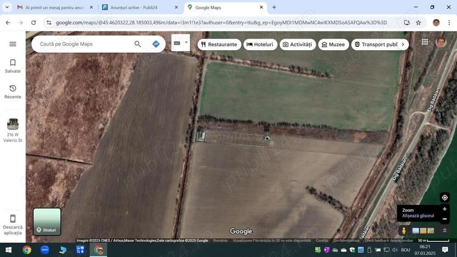 Teren de 10000 mp, în Exterior Vest