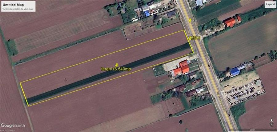 Teren Construcții intravilan de 16540 mp, în Exterior Nord