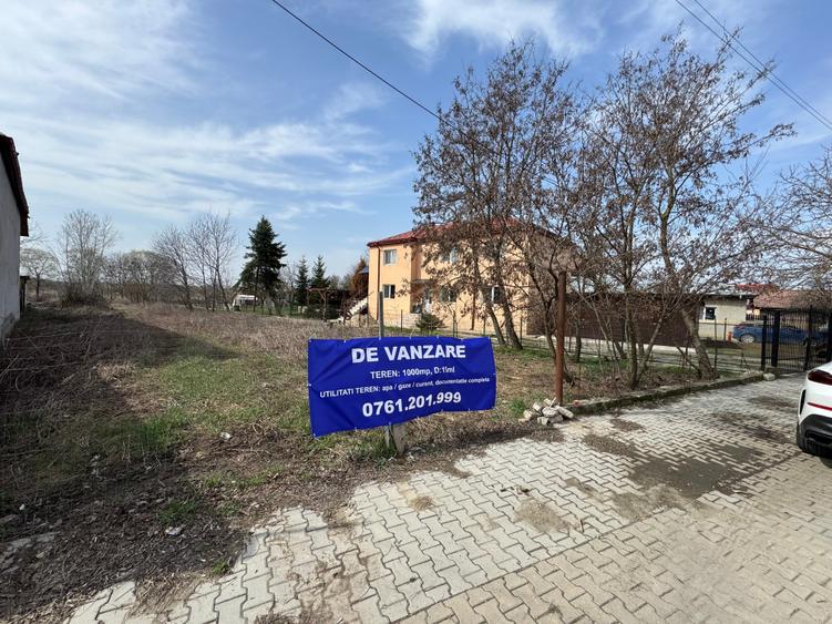 Teren Construcții intravilan de 1000 mp, în Dragomirești-Vale