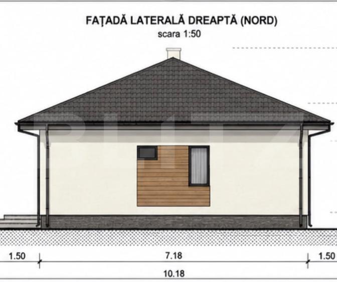 Casă individuală cu 3 camere cu Canalizare în Ghiroda