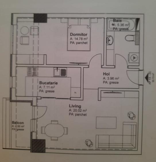 Apartament cu 2 camere decomandat în Tătărași