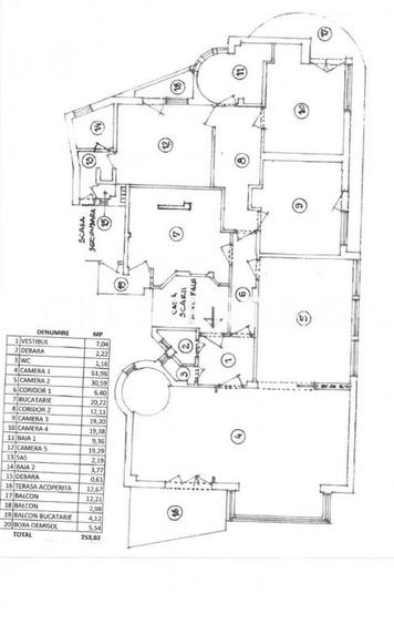 Apartament cu 5 camere decomandat în Ultracentral