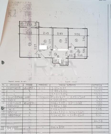 Apartament cu 3 camere, mobilat în Crângași