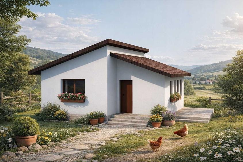 Casă cu 3 camere cu Teren 70 Mp în Central