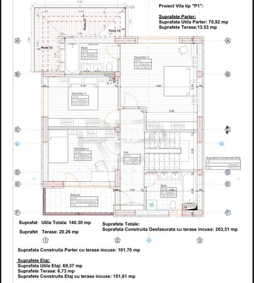 Duplex cu 4 camere cu Canalizare în Voluntari