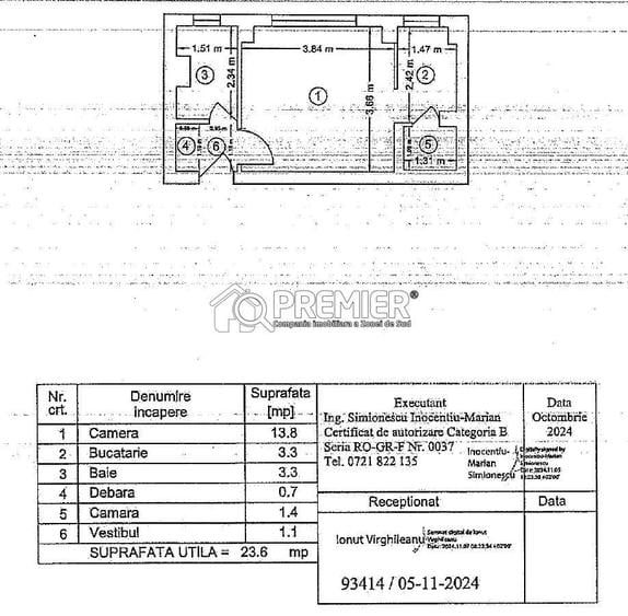 Garsoniera 23.6 mp I Parter I Str Secuilor x Bd Brancoveanu I 400 - 1