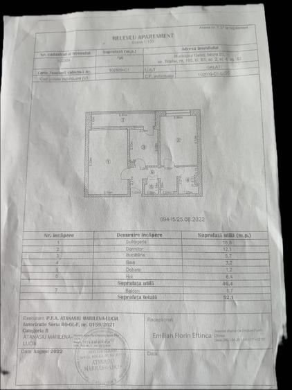 Apartament cu 2 camere decomandat în Micro 20