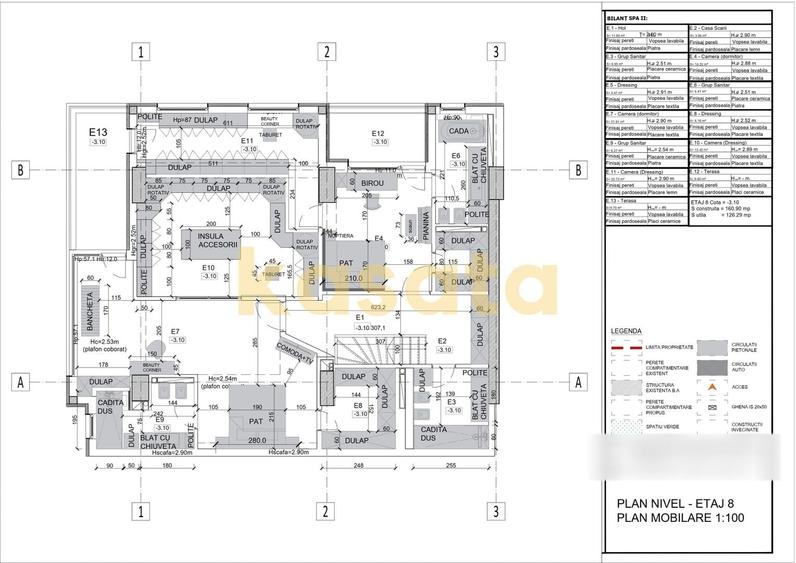 Penthouse cu 4 camere decomandat în Aviației