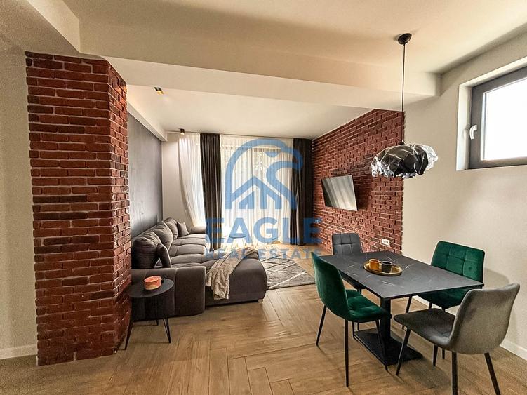 Apartament cu 2 camere nedecomandat, mobilat în Faleza Nord