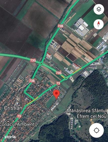 Teren de 730 mp, în Cristian