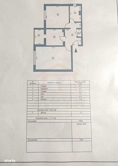 Apartament cu 2 camere decomandat în Micro 39